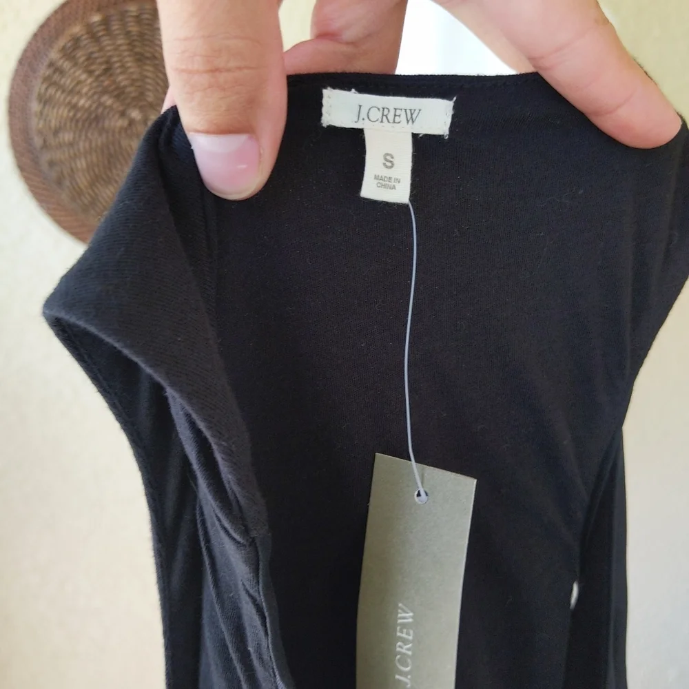 J crew‎ black hideaway dress nwt